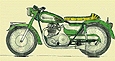 drawing of customized Norton Atlas motorcycle