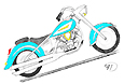 drawing of slightly customized Yamaha Road Star